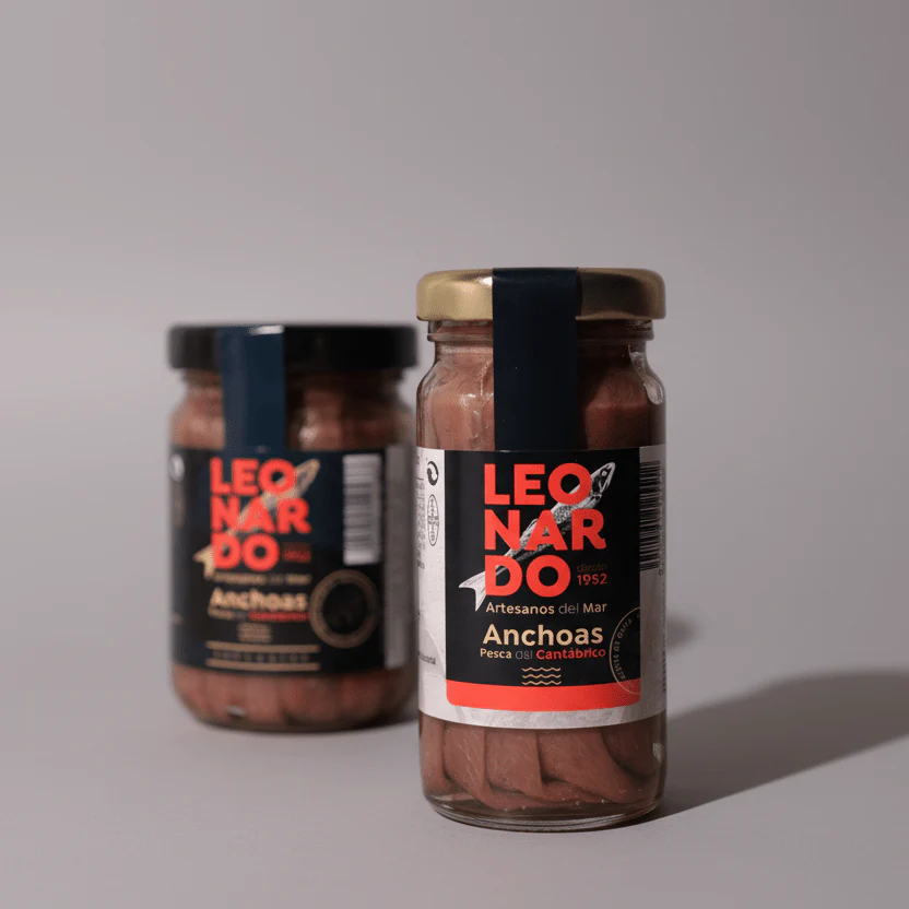 Filetes de Anchoa del Cantábrico en Aceite de Oliva Tarro de Cristal - 100g | Leonardo - Image 10