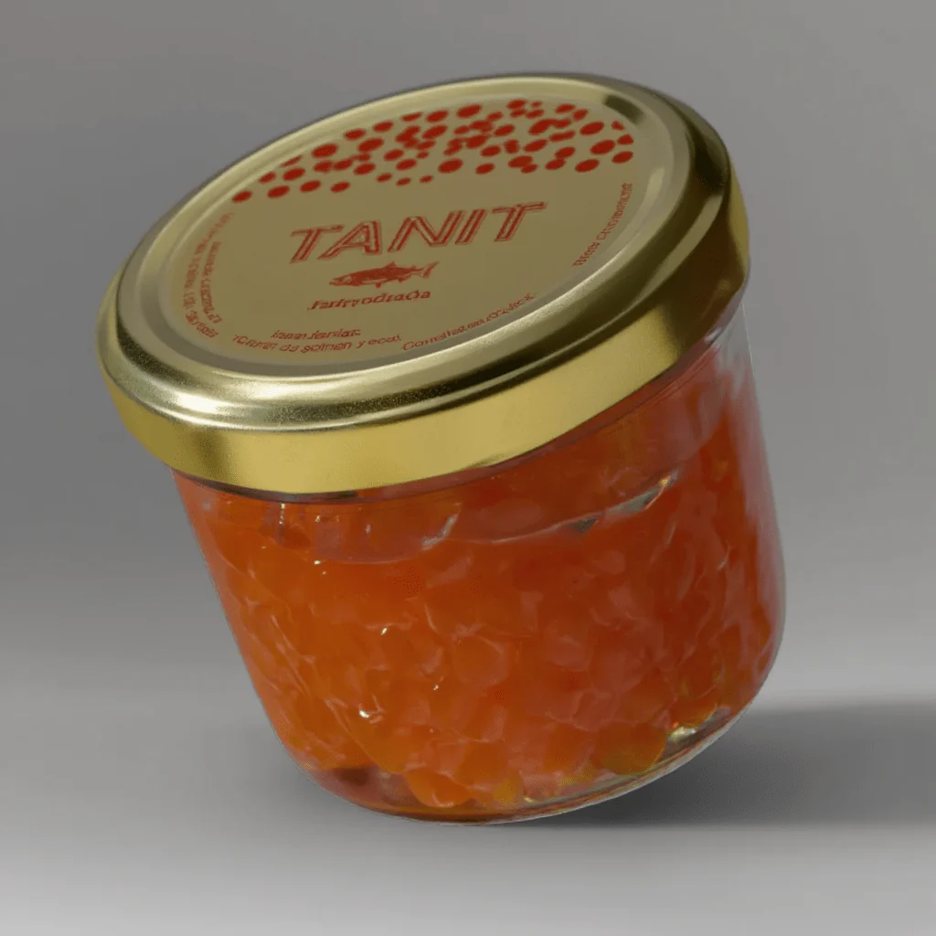 Huevas de Salmón TANIT Keta Premium Tarro de Cristal - 100g - Image 3
