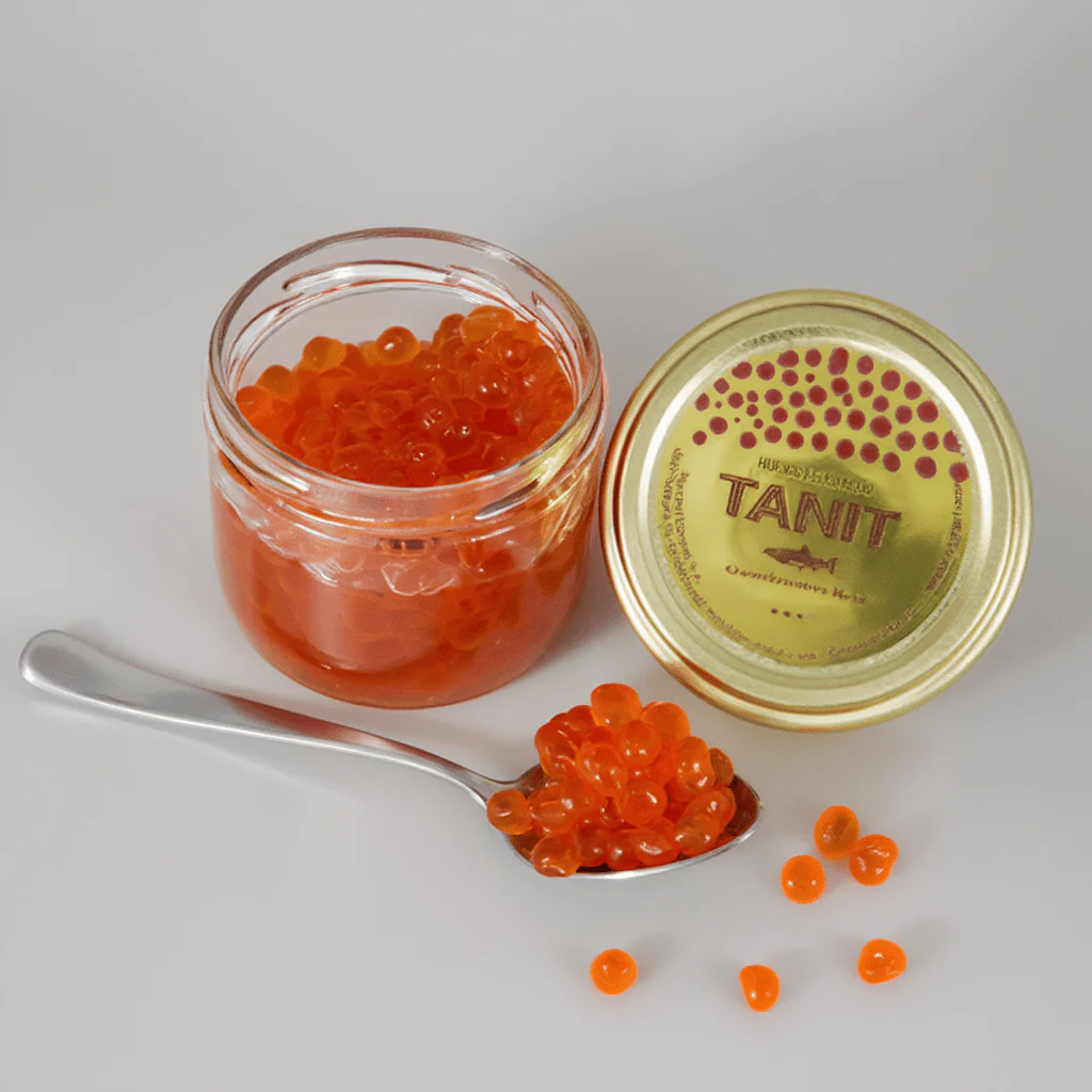 Huevas de Salmón TANIT Keta Premium Tarro de Cristal - 100g - Image 7