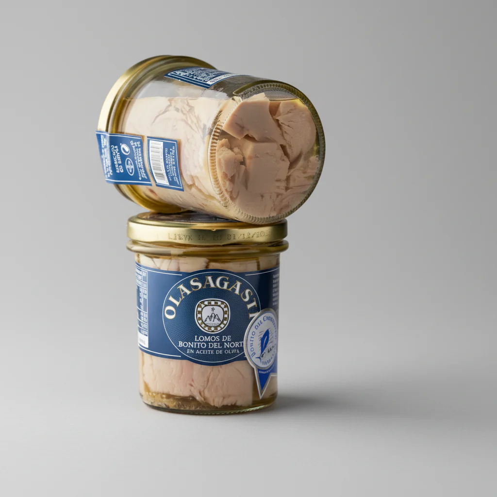 Lomos de Bonito del Norte en Aceite de Oliva Frasco de Cristal - 315g | Olasagasti - Image 5