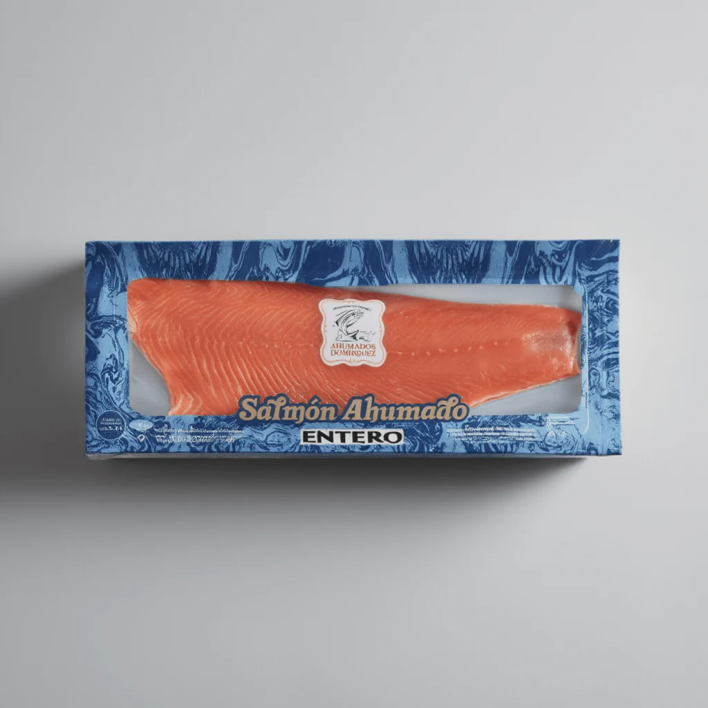 Salmón Ahumado Entero Domínguez Sin Precortar - 2,2kg | Pieza Artesanal - Image 3